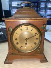 Wooden japanned clock for sale  HARROW