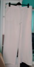 Used, Papaya Classics Ladies White Half Elasticated Waist Trousers Size 18 for sale  HEREFORD