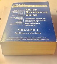 Volume 1 EQUIPAMENTOS AGRÍCOLAS Índice de Referência Rápida Manual Guia de Catálogo LINHA QUENTE Livro comprar usado  Enviando para Brazil