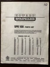 Howard rotaspreader spr for sale  BRISTOL