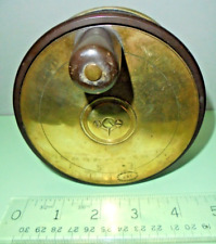 ANTIQUE OLD VINTAGE CARTER  4 1/2" DIAMETER BRASS SALMON COARSE FISHING REEL for sale  Shipping to South Africa