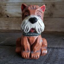 Vintage Terrier Puppy Dog Coin Piggy Bank Figure Scottie Scottish Irish Welsh  for sale  Shipping to South Africa