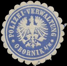 Obornik: Administracja policji Obornik znak towarowy - 466511, używany na sprzedaż  Wysyłka do Poland
