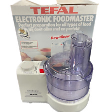 Tefal Foodmaste Electronic Food Processor 4 Attachments VTG Fully Boxed Working for sale  Shipping to South Africa
