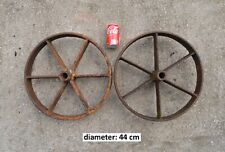 Pair iron wheels for sale  Shipping to Ireland