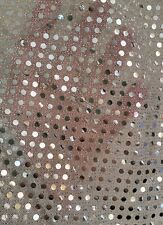 Silver sequin fabric for sale  NEWCASTLE UPON TYNE