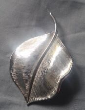 Vintage silvertone leaf for sale  TONYPANDY