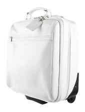 Mala de viagem Longchamp Rolling Carry On estojo de couro branco comprar usado  Enviando para Brazil