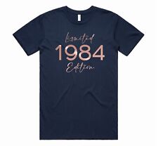 Camiseta para mujer 40 cumpleaños edición limitada 1984 regalo oro rosa 40 fiesta segunda mano  Embacar hacia Mexico