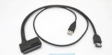 Cable USB eSATA Evercool para disco duro SATA de 2,5" y adaptador de unidad SSD macho a macho segunda mano  Embacar hacia Mexico