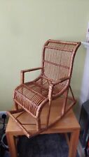 Used, Child's Wicker Rocking Chair. Vintage Cane. Excellent Condition. Up To 5 Years for sale  Shipping to South Africa