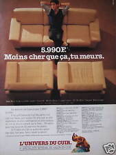 Advertising the leather d'occasion  Expédié en Belgium