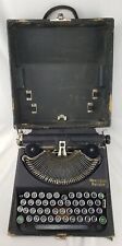 Antique Vintage Early Model Remington Portable Typewriter w/ Case & Green Keys for sale  Shipping to South Africa