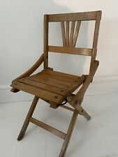 Silla plegable de madera vintage para niños de mediados de siglo estilo Reguitti hermanos segunda mano  Embacar hacia Mexico