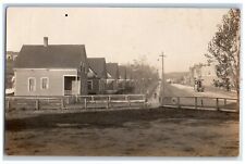 Cartão postal foto RPPC ocupacional construção pavimentação rodoviária trator c1910 comprar usado  Enviando para Brazil