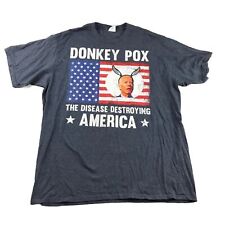 Camiseta masculina Joe Biden XL cinza varíola de burro The Disease Destroying America engraçada comprar usado  Enviando para Brazil