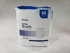 Pacote com 16 fraldas ultra breves descartáveis para adultos Mckesson BRULMD tamanho médio, usado comprar usado  Enviando para Brazil
