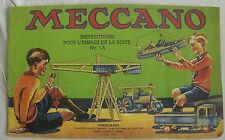 Meccano catalogue instructions d'occasion  Sancerre