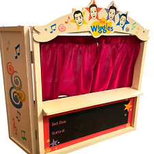 Brinquedo infantil The Wiggles Puppet Theatre madeira membros do elenco original 2008 raro comprar usado  Enviando para Brazil