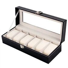 1/2/3/5/6Grids Watch Box PU Leather Watch Case Holder Organizer Storage Box Gift for sale  Shipping to South Africa