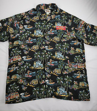 Camisa havaiana Reyn Spooner XXL 2001 Pearl Harbor filme estreia arte de Eddy Woody, usado comprar usado  Enviando para Brazil