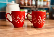 Set red mugs for sale  LIVERPOOL