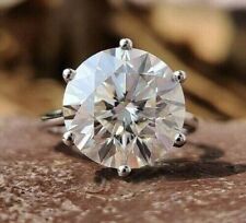Used, Certified 5.00 Ct. Round Cut Treated Diamond in 925 Silver Solitaire Ring for sale  Shipping to South Africa