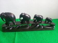 Vintage carved elephants for sale  Shipping to Ireland