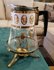 Vintage David Douglas 8 Cup Coffee Flameproof Percolator In Box 22K Gold Decorat for sale  Shipping to South Africa
