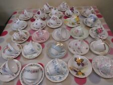 JOB LOT 5 MISMATCH CHINA TEA CUPS & MATCHING SAUCERS  PARTIES/WEDDINGS/TEAROOM for sale  Shipping to South Africa