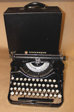 Antique 1934 Underwood 4-Bank Portable Typewriter [READ DESC.] - Black w/Case for sale  Shipping to South Africa
