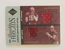 Camiseta 2003 Limited Joe Montana Jeff Garcia Double Threads Dual Game Worn /100, usado comprar usado  Enviando para Brazil