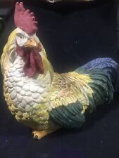 Large Realistic 12” Resin Sitting Rooster for sale  Shipping to South Africa