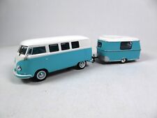 Volkswagen Kombi T2 com Caravan 1:43 Camping Carro Diecast Veículo Caminhão CCE204, usado comprar usado  Enviando para Brazil