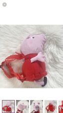 Usado, Mochila de pelúcia Peppa Pig 15 polegadas brinquedo portátil (rosa e vermelho) comprar usado  Enviando para Brazil