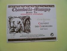 étiquette vin chambolle d'occasion  Dijon