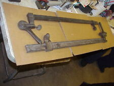 (2) Vintage Antique Adjustable Steel Bar Clamp Pat Feb. 8 1881 Wood Working Tool for sale  Waukegan