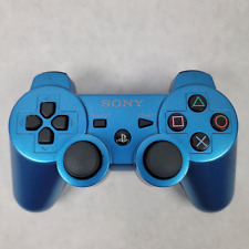 Controlador inalámbrico Sony PlayStation 3 PS3 DualShock 3 azul splash fabricante de equipos originales Japón, usado segunda mano  Embacar hacia Argentina