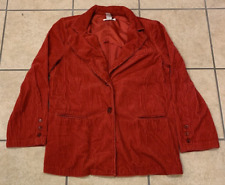 Casaco blazer feminino vintage 10 Newport News veludo vermelho 100% algodão comprar usado  Enviando para Brazil