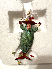 Used, Dept 56 Krinkles Christmas Cactus Cowboy Ornament NEW Patience Brewster  for sale  Shipping to South Africa