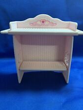Vintage 1985 Barbie The Heart Family Nursery Mattel Changing Table Pink for sale  Shipping to South Africa