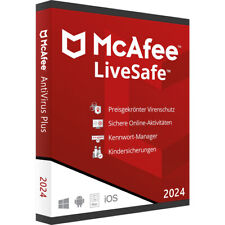 Usado, McAfee LiveSafe 2024 | Dispositivos ilimitados | 1-3 años | Nuevo | Versión completa | Correo electrónico segunda mano  Embacar hacia Mexico