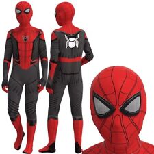 Spider-man Black Bodysuit Costume Spiderman Cosplay Halloween Morphsuit Kids XL for sale  Shipping to South Africa