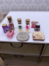 Lote miniatura de acessórios para bonecas de sobremesa de comida diorama de vidro de resina para Barbie comprar usado  Enviando para Brazil