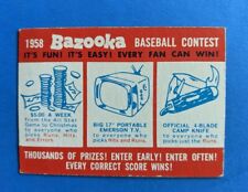 1958 topps bazooka d'occasion  Expédié en Belgium