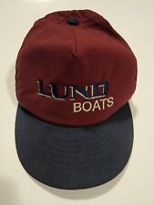 Lund Boats Hat / Cap  Snapback Adjustment Dark Blue/ Maroon  for sale  Zimmerman