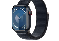 Used, Apple Watch Series 9 45mm Aluminum Case with Sport Loop - Midnight GPS+Cellular for sale  Shipping to South Africa