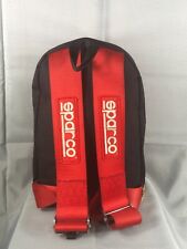 VTG Bride Gradation Sparco Racing Seat Cloth Backpack w/ Red Harness Adjustable for sale  Shipping to South Africa