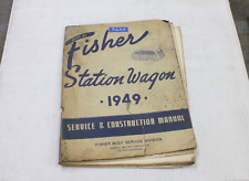 Manual de serviço e construção Fisher Station Wagon 1949 comprar usado  Enviando para Brazil