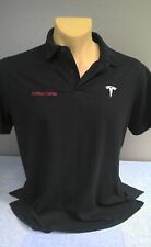 Camisa polo de golf Tesla Motor Co con logotipo bordado centro de colisión negra para hombre XL segunda mano  Embacar hacia Argentina